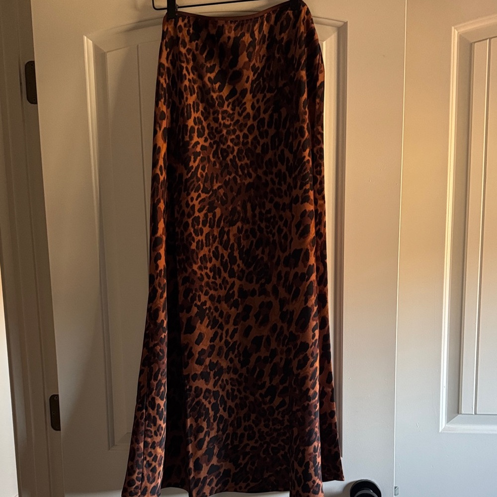 Target A New Day Leopard Maxi Skirt L